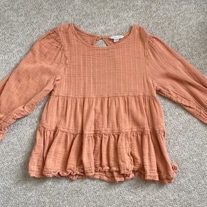 Orange American Eagle Babydoll Top